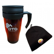 ATG Promotional Beanie Hat and Flask