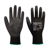 Portwest A123 Black PU Palm Latex-Free Work Gloves (Pack of 144)