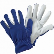 Briers Blue Lined Leather Palm Gardening Gloves B6321