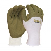 Juba H251NTWT Nature Recycled Insulated Green Rough Latex-Coated Safety Gloves (Cut Level B)