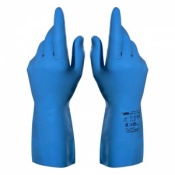 Mapa Vital 177 Chemical-Resistant Food Use Blue Gauntlet Gloves