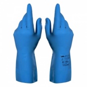 Mapa Vital 177 Chemical-Resistant Food Use Blue Gauntlet Gloves
