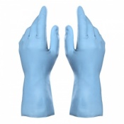 Mapa Vital 117 Chemical-Resistant Blue High-Dexterity Latex Gauntlet Gloves