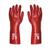 1 Pair Pack Red Medium PVC Venti General Handling Glove Portwest 