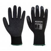 Portwest A100 Black Latex Grip Gloves