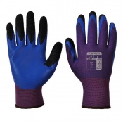 Portwest A175 Duo-Flex Latex Handling Purple and Blue Gloves