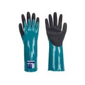 Portwest AP60 Nitrile Sandy Grip Water-Resistant Gauntlet Gloves