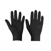 Supertouch PG-901 Diamond Grip Powder-Free Disposable Black Nitrile Gloves