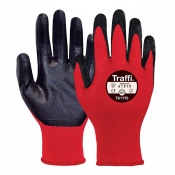 TraffiGlove TG1170 Nitric Cut Level 1 Nitrile Coated Handling Gloves