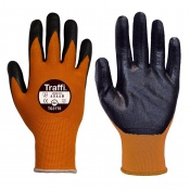 TraffiGlove TG3170 Nitric Cut Level B Nitrile Coated Handling Gloves