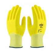 Uvex Unidur Full Nitrile-Coated Hi-Vis Grip Gloves 6655F