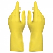 Mapa Vital 124 Chemical-Resistant Yellow High Dexterity Latex Gauntlet Gloves