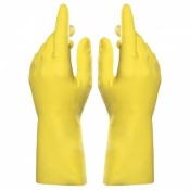 Mapa Vital 124 Chemical-Resistant Yellow High Dexterity Latex Gauntlet Gloves