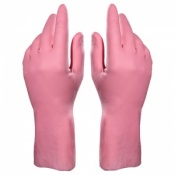 Mapa Vital 115 Chemical-Resistant Pink High Dexterity Latex Gauntlet Gloves