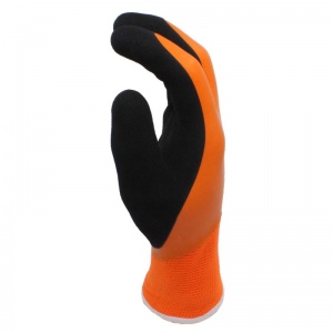 6 Pairs New HI VIZ Thermal Winter Latex Rubber Work Gloves Builders Gardening (Medium - View #14