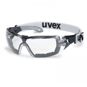 Uvex Pheos Guard Clear Safety Glasses with Headband 9192-180