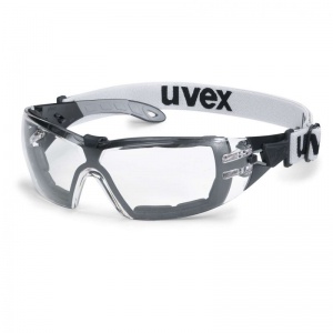 Uvex Pheos Guard S Clear Safety Glasses with Headband 9192-680
