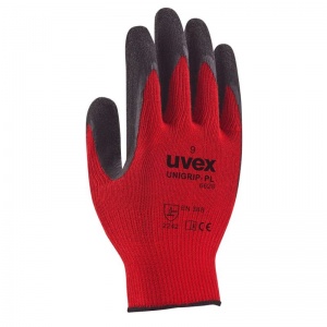 Uvex Unigrip PL 6628 Red Latex-Coated Safety Gloves