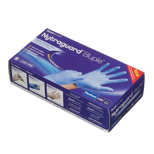 Readigloves Nytraguard Bluple Nitrile Gloves for Dentistry