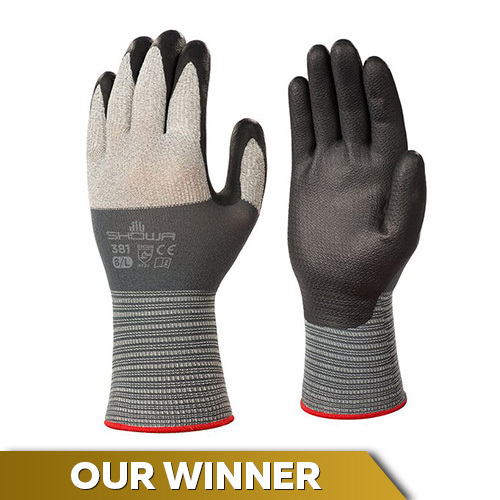 Showa 381 Microporous Foamed Nitrile-Coated Gloves